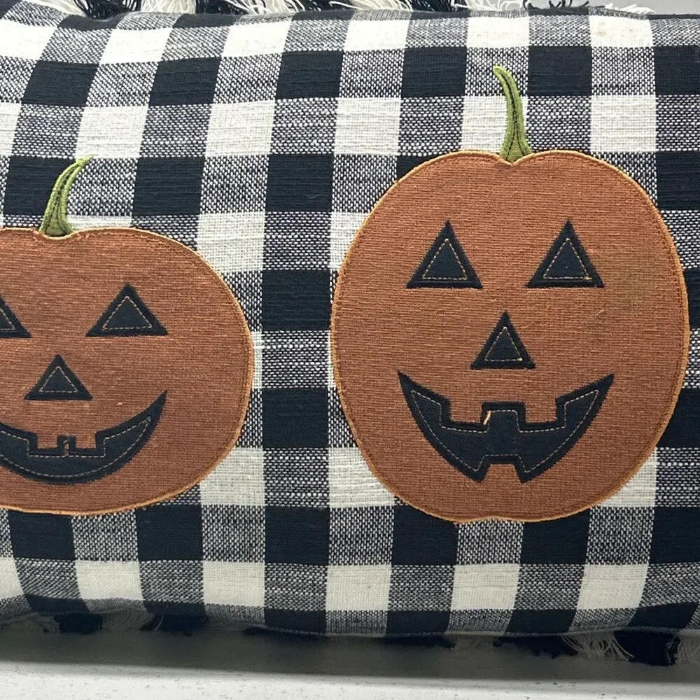 Halloween jack-o’-lantern pillow‎ 14X26 ‼️Read Desc‼️